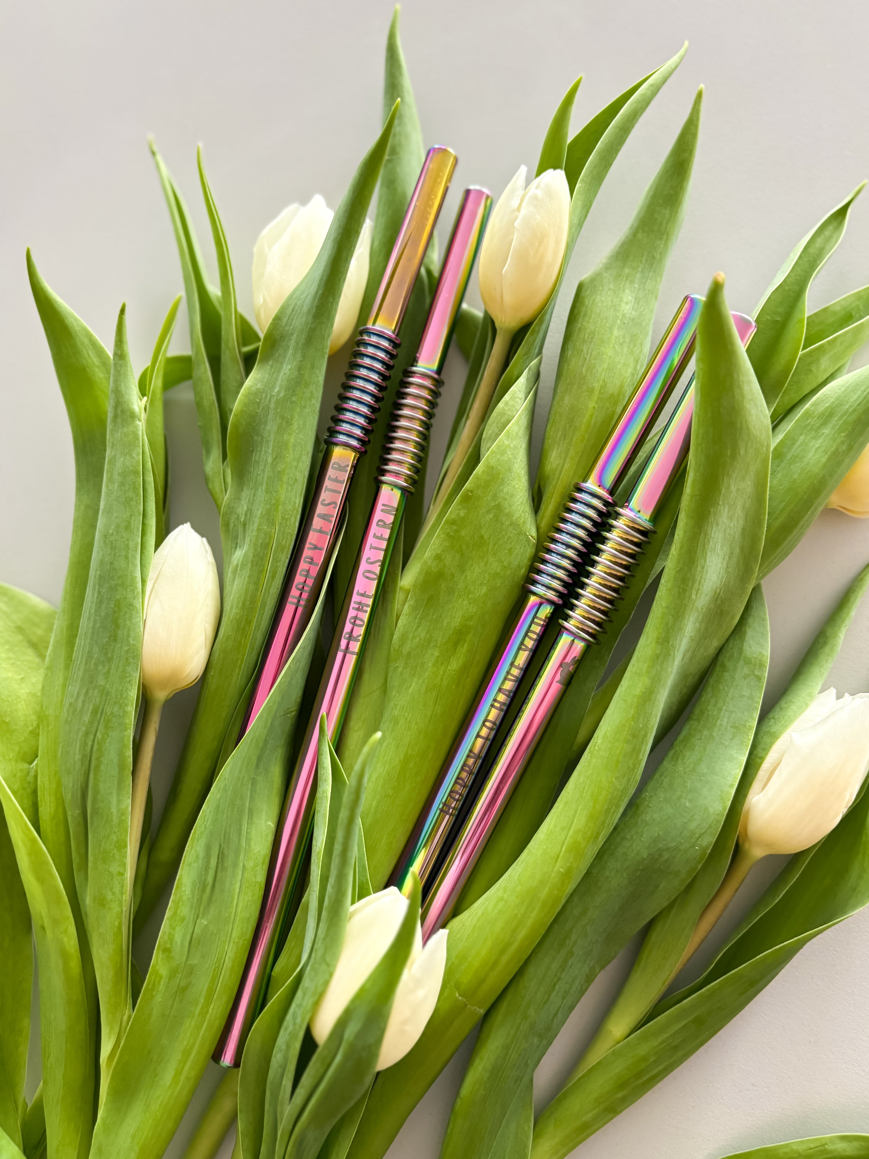 Osteredition- 4er Set KNYGbare Trinkhalme 22cm