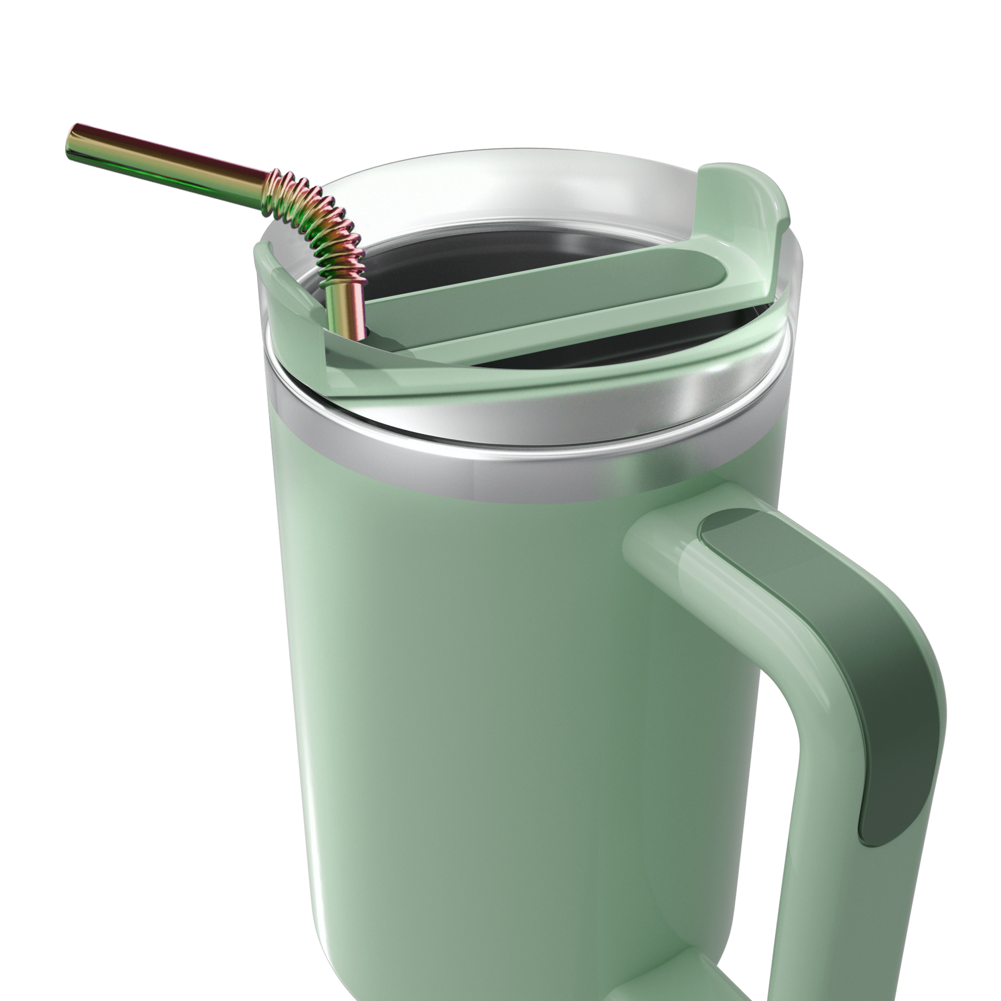 2er Set – 32 cm Strohhalm- Passend für Stanley® Quencher 1200ml - KNYG - Straws with a Twist