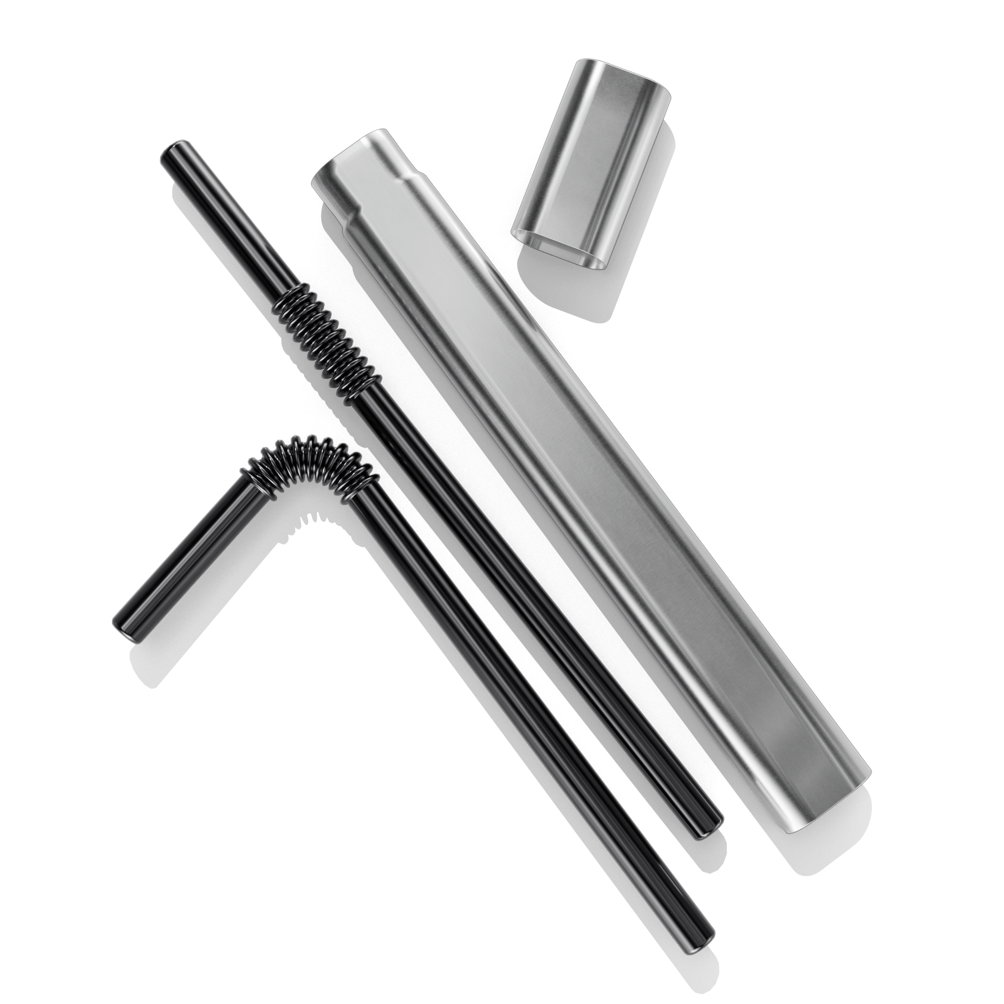 KNYG ToGo Box mit zwei Trinkhalmen - KNYG - Straws with a Twist