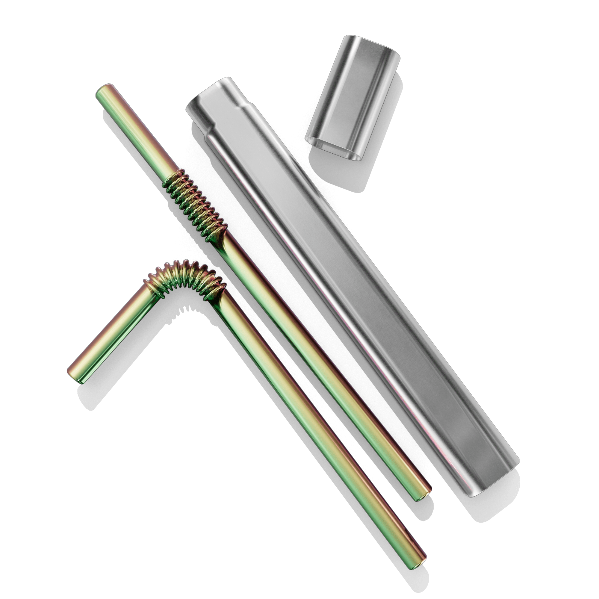 KNYG ToGo Box mit zwei Trinkhalmen - KNYG - Straws with a Twist