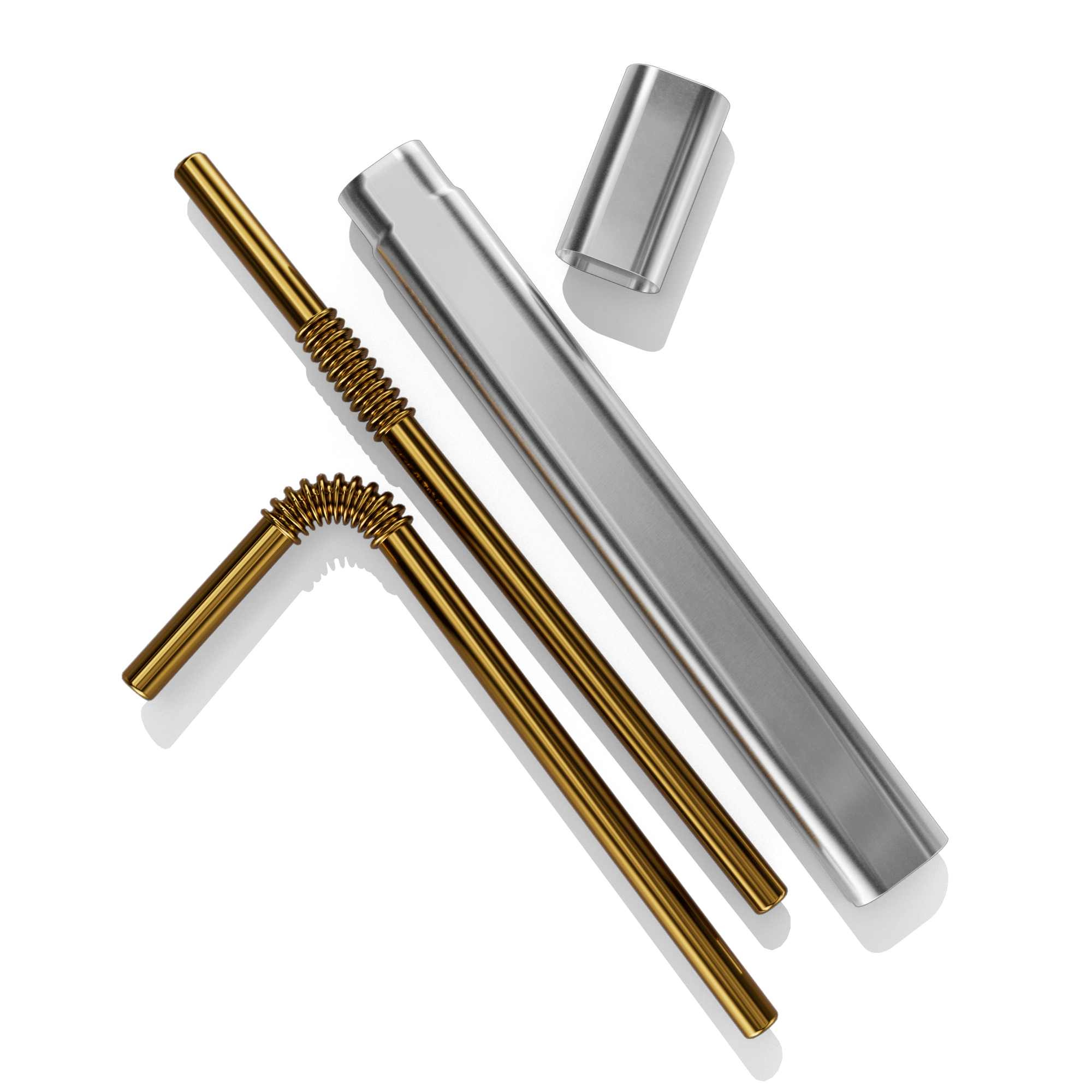 KNYG ToGo Box mit zwei Trinkhalmen - KNYG - Straws with a Twist