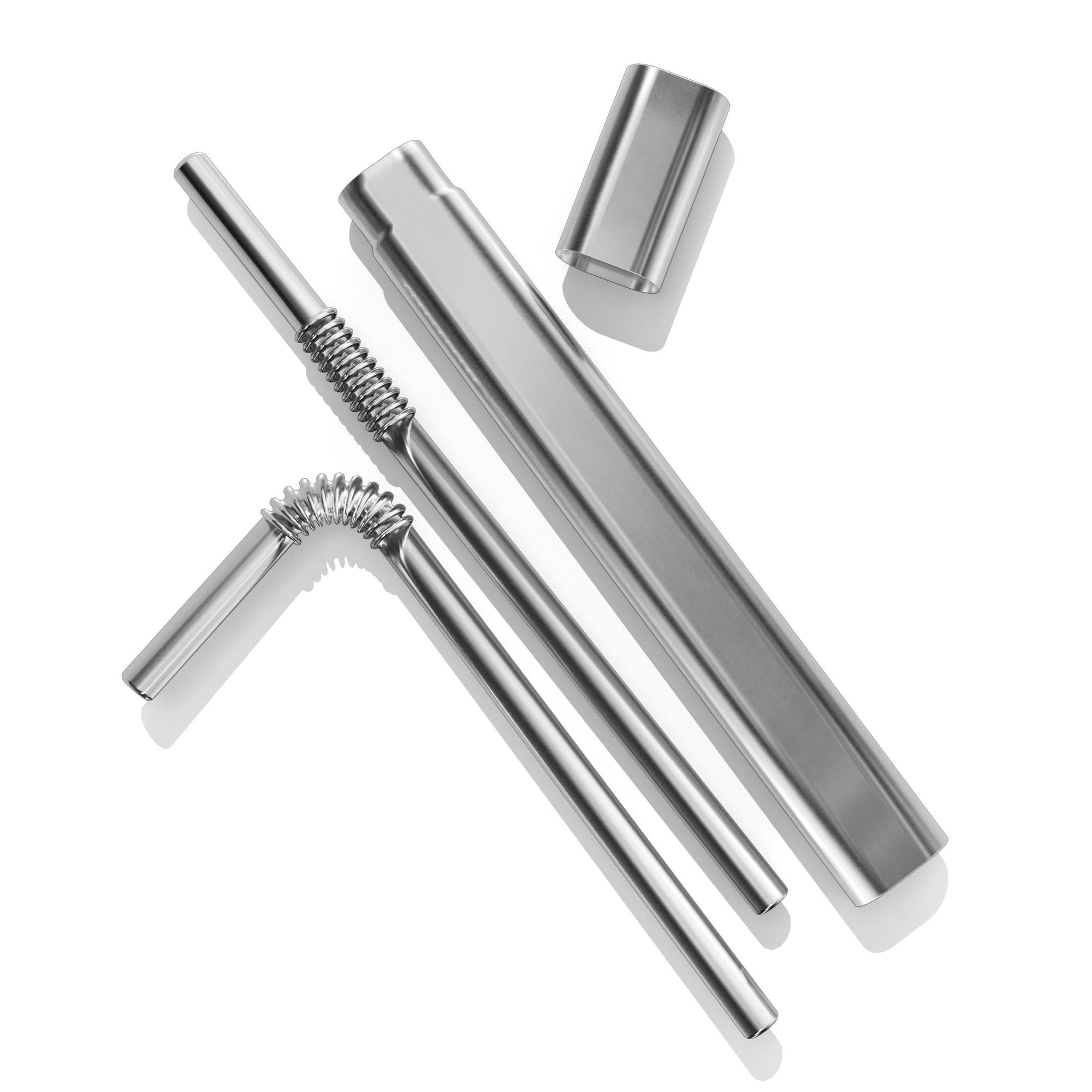 KNYG ToGo Box mit zwei Trinkhalmen - KNYG - Straws with a Twist