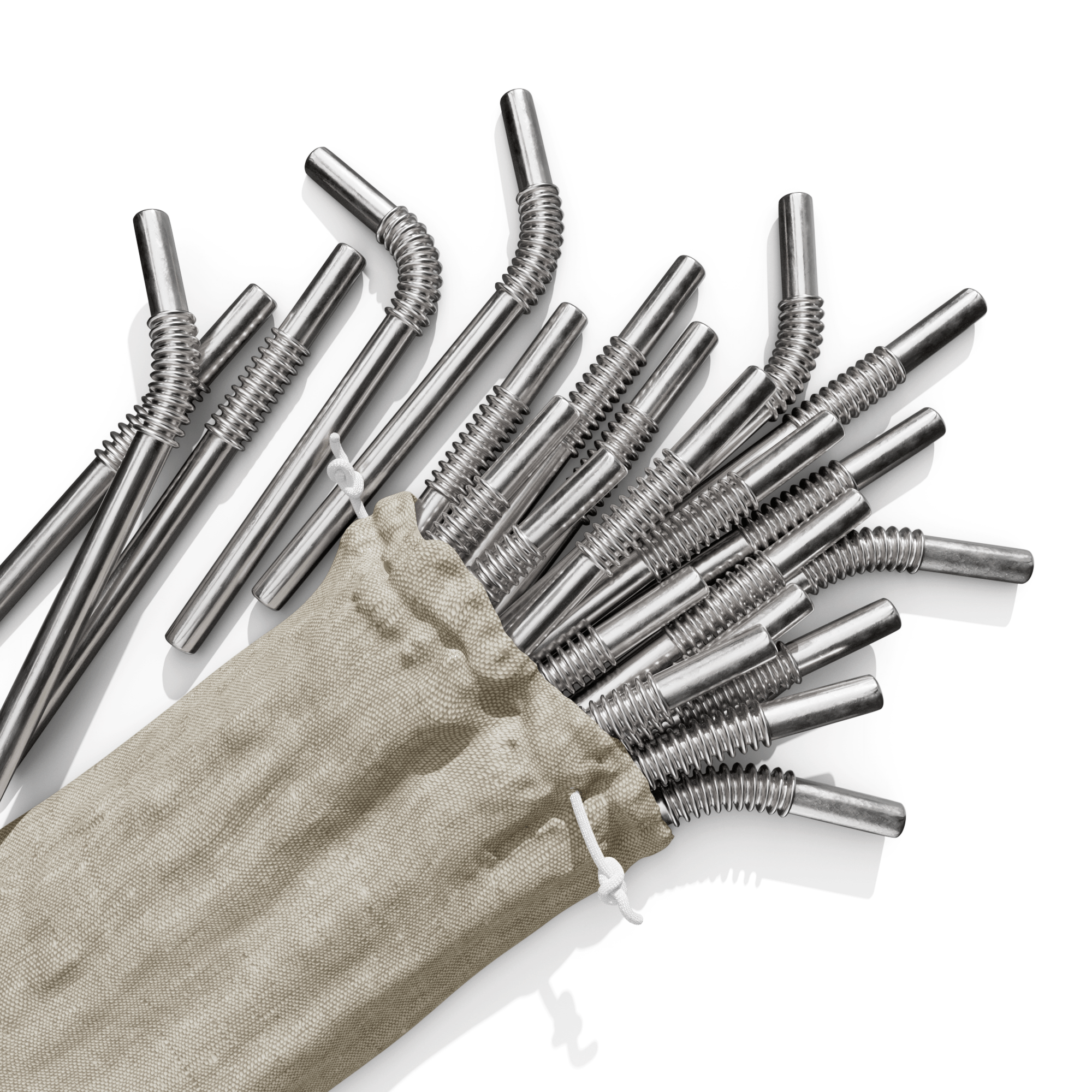 Party Set 16cm - 25 KNYGbare Trinkhalme - KNYG - Straws with a Twist