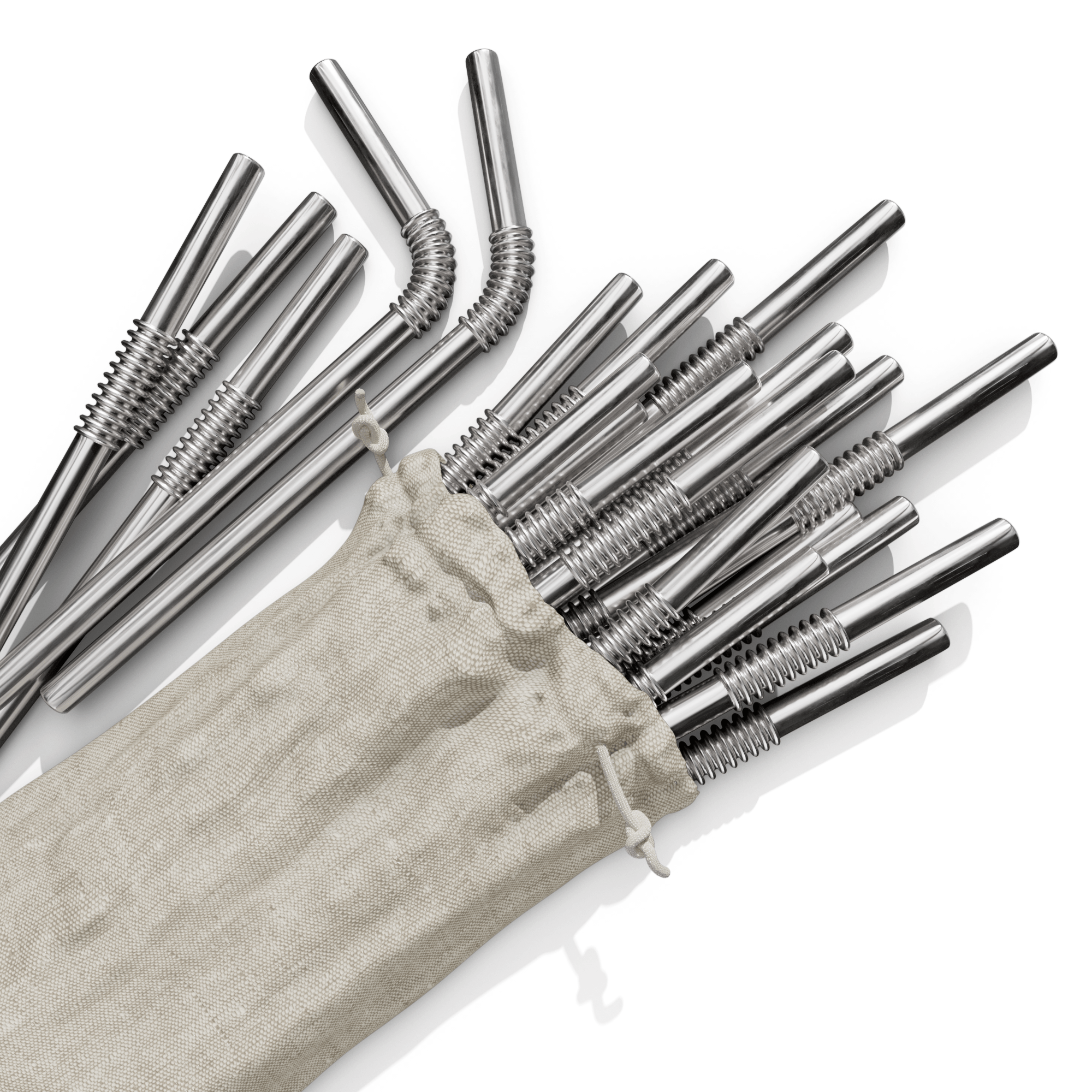 Party Set 22cm - 25 KNYGbare Trinkhalme - KNYG - Straws with a Twist