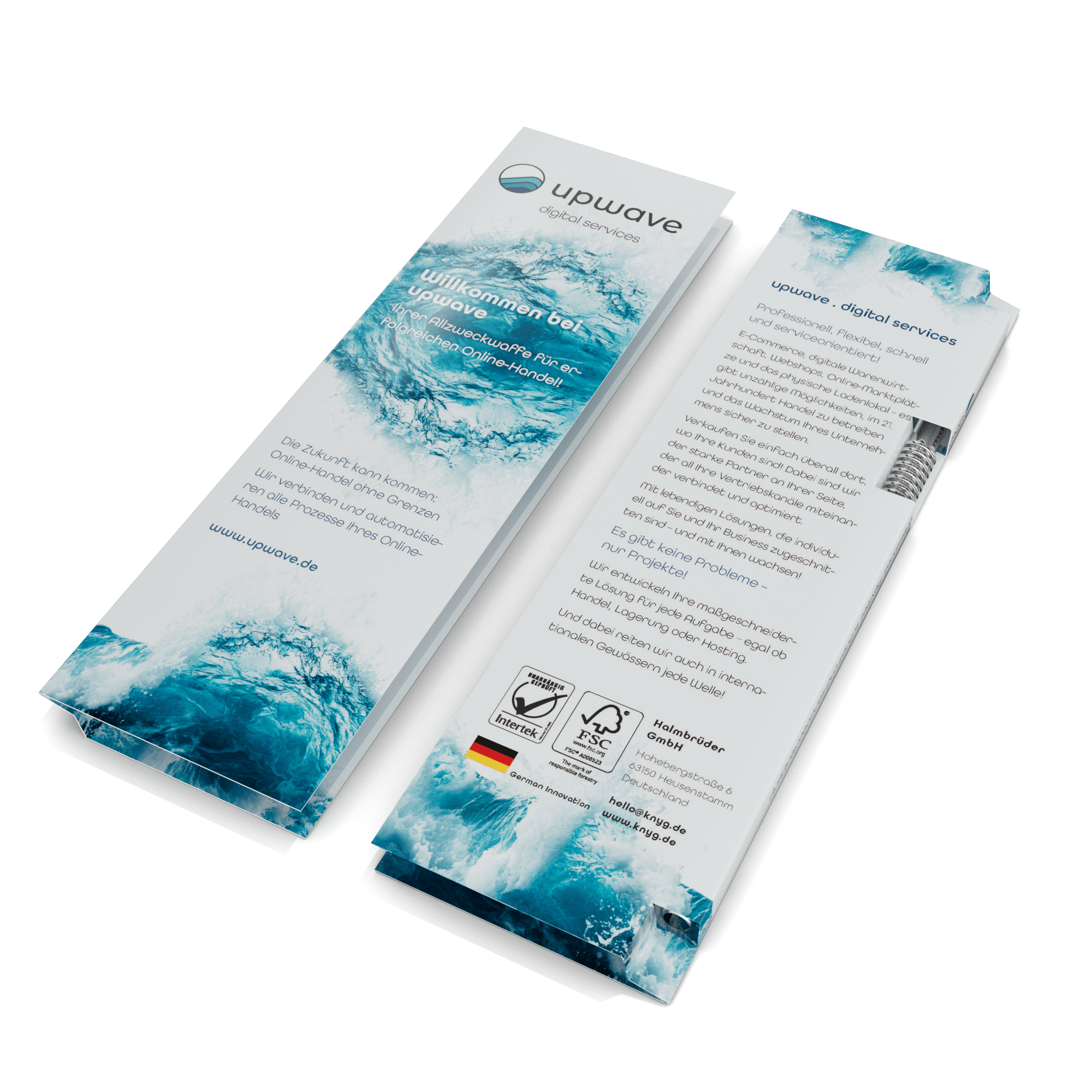 Trinkhalm im Faltflyer - KNYG - Straws with a Twist