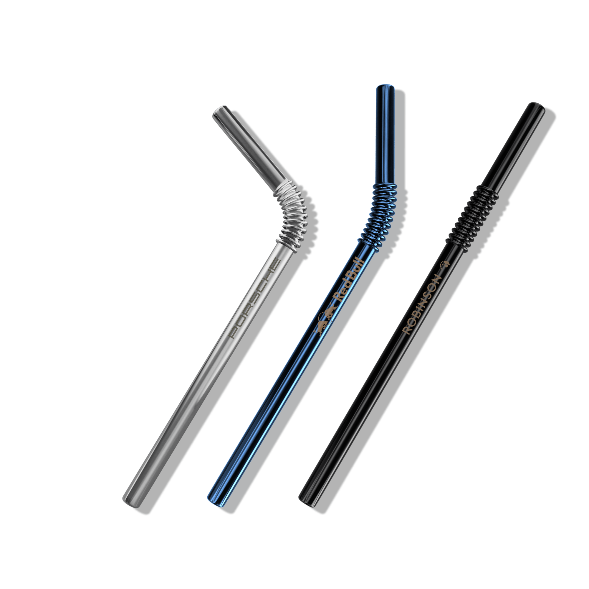 Trinkhalme mit Gravur (lose) - KNYG - Straws with a Twist